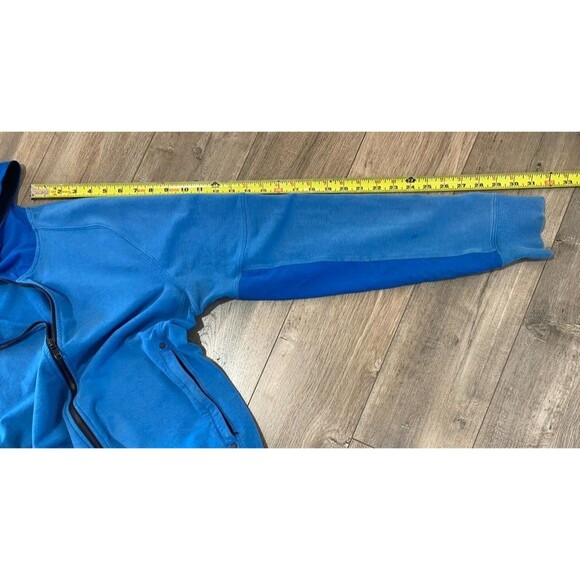 Lululemon Zoom Studio Hoodie Mens S Blue Athletic Fit Full Zip Jacket - Picture 6 of 9